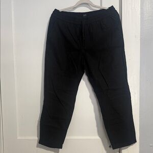 J. Crew Black linen capris